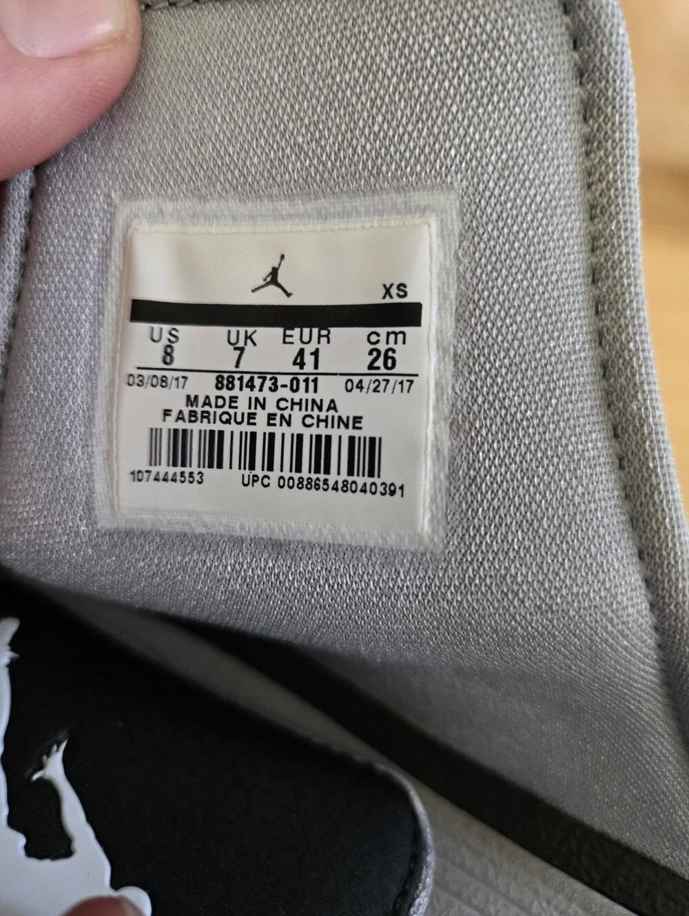 Air Jordan Jordan Hydro 6 Retro Slide 'Black' 881473-011 Size 8 EUR 41